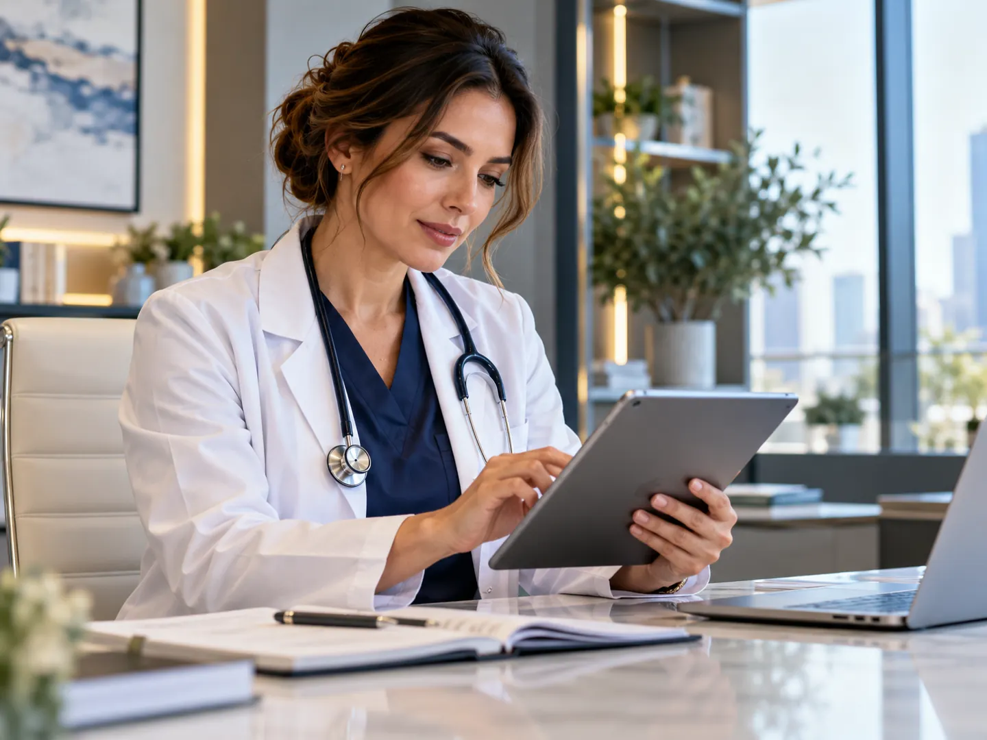 Healthcare professional at work